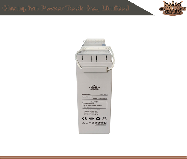 6FM180F 12V180AH Batterie de borne avant avant