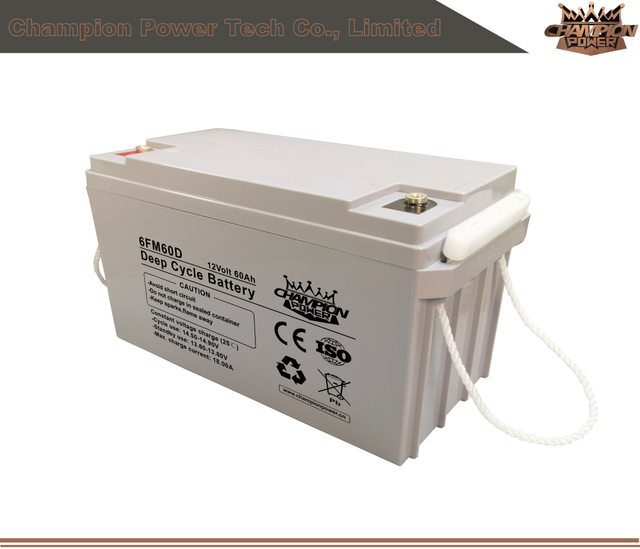6FM60D 12V60AH Batterie à cycle profond