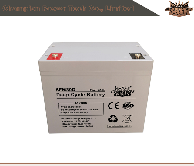 6FM80D 12V80AH Batterie à cycle profond